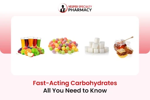 Fast-Acting Carbohydrates Food and Fruits